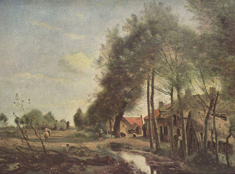 Jean-Baptiste Camille Corot Strabe in Sin-Le-Noble oil painting picture